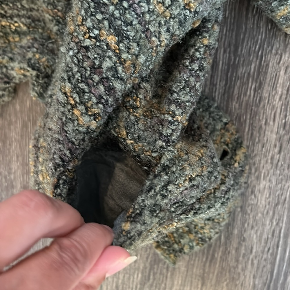 Y2K Free People Chunky Knit Button Cardigan Sweater Wool Cottagecore Vintage - Picture 6 of 6